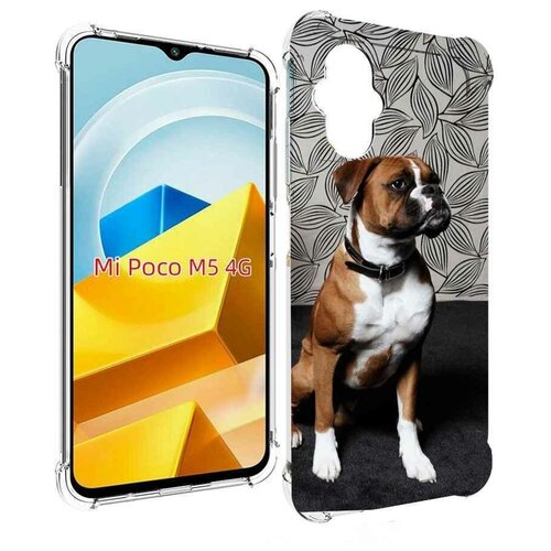 Чехол MyPads боксер собака для Xiaomi Poco M5 задняя-панель-накладка-бампер чехол mypads боксер собака для xiaomi poco m5 задняя панель накладка бампер