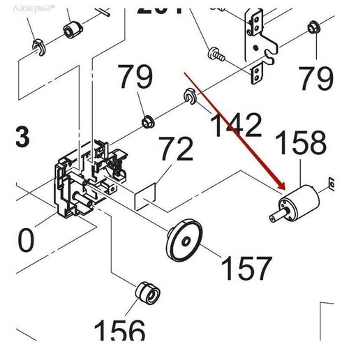 Kyocera 302K900110 - 302LC94190 мотор двигатель возврата ролика переноса 302K900110302LC94190 оригинал 12146₽