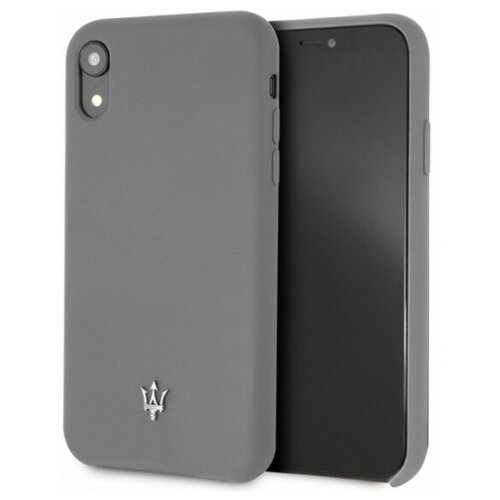 фото Чехол cg mobile maserati silicone case hard для iphone xr, цвет серый (magsihci61dg)