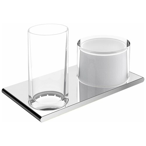 фото Двойной держатель со стаканом и дозатором жидкого мыла keuco edition 400 11553019000