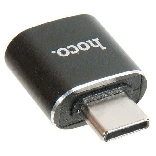 Переходник HOCO UA5 Type- C to USB, черный переходник hoco ua5 type c to usb черный
