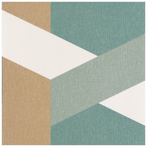 Обои Caselio Moove 101357637 Винил на флизелине 0531005 БежевыйЗеленый Геометрия 4750₽