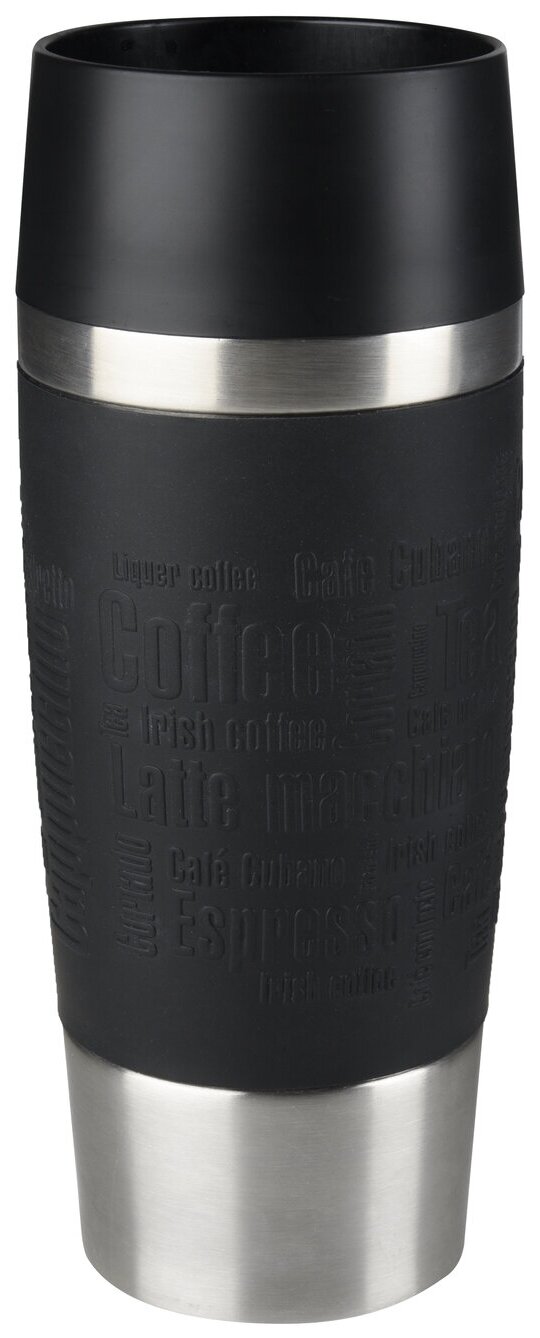 Термокружка Emsa Travel Mug 513361, 0.36 л, нержавеющая сталь, черный