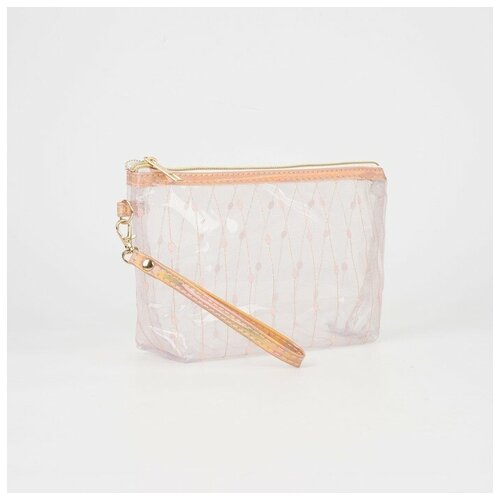 Косметичка на молнии, цвет розовый