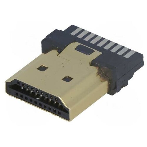 Разъем CONNFLY HDMI-W2.1, Разъем: HDMI; вилка; PIN: 19; gold flash; на провод, 1шт