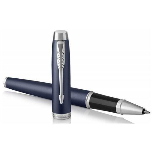 Ручка роллер Parker IM Core T321 1931661 Matte Blue CT F черные чернила подар.кор.