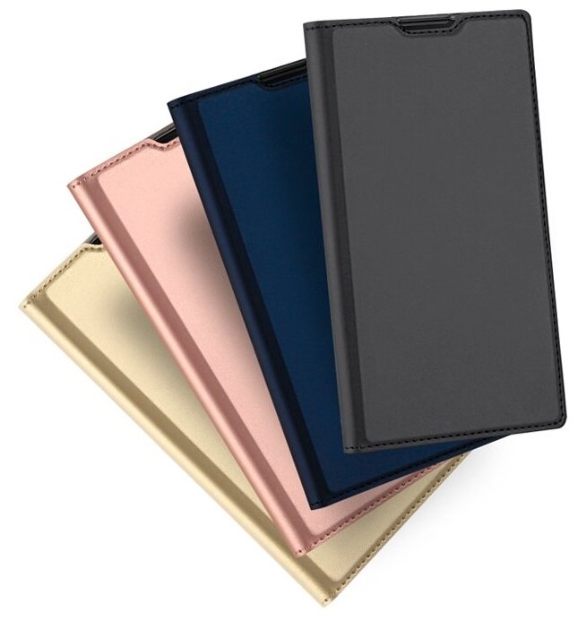 Чехол-книжка MyPads для Sony Xperia XA2 Dual водоотталкивающий с мульти-подставкой на жесткой металлической основе черный