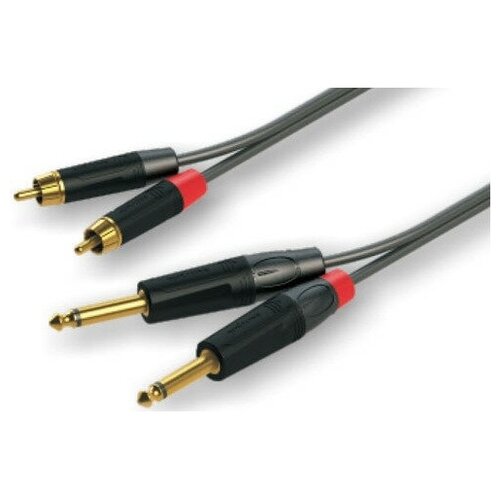 Кабель аудио 2xJack - 2xRCA Roxtone GPTC200/1 1.0m