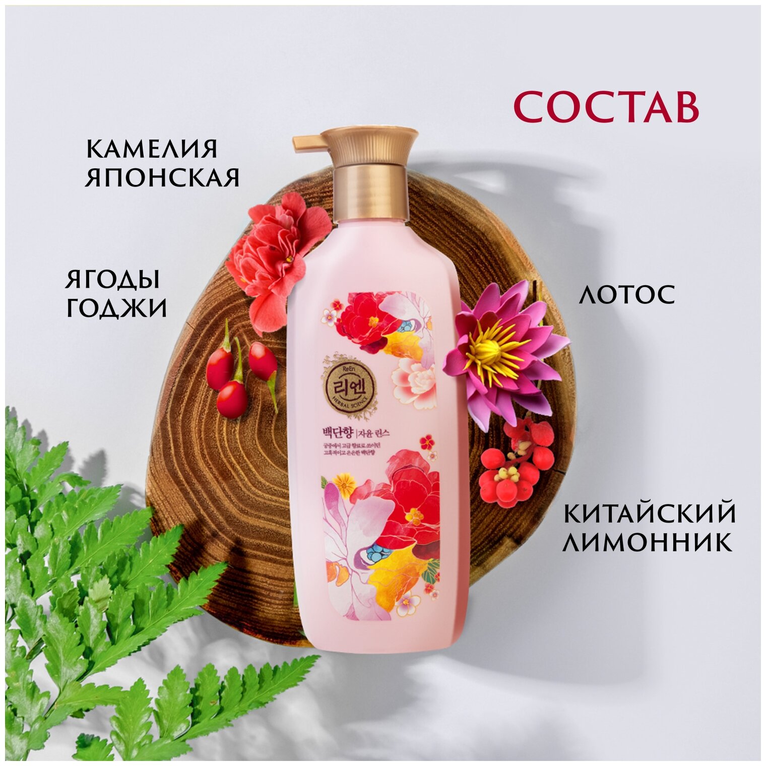 ReEn Baekdanhyang парфюмированный шампунь для волос 500 мл