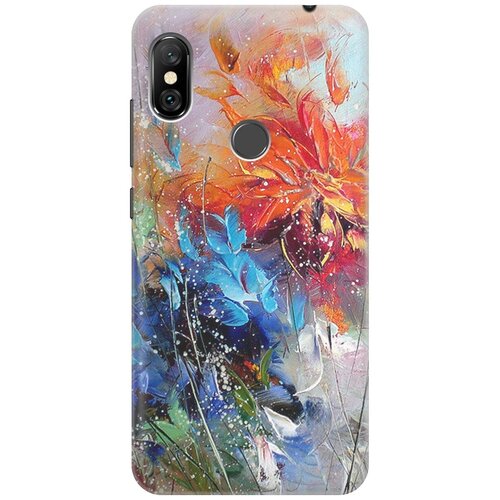 фото Re:paчехол - накладка artcolor для xiaomi redmi note 6 pro с принтом "весенний взрыв"