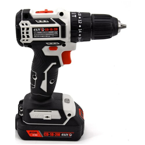 Шуруповерт ELTI CD-18-2М 20В 2Ач ударный бесщёточный 730000₽
