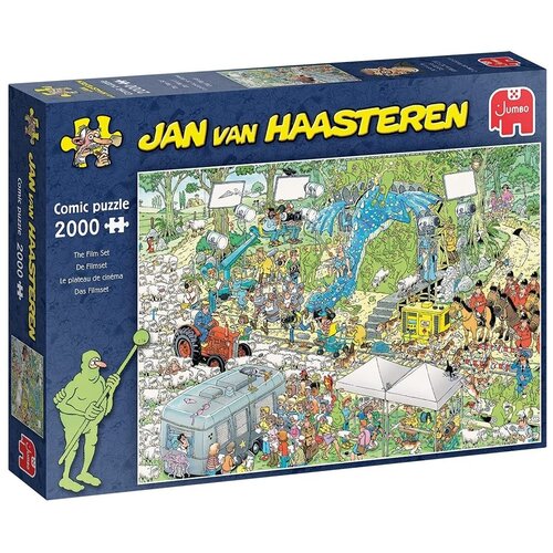 Пазл Jumbo 2000 деталей: Съемочная площадка пазл jumbo 1000 деталей убежище на острове jan van haasteren