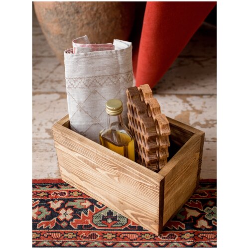 фото Ящик деревянный для хранения марант 25х15х15 см moswoodbox