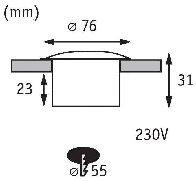 Уличный светодиодный светильник Paulmann Downlight Basic / - фото №6
