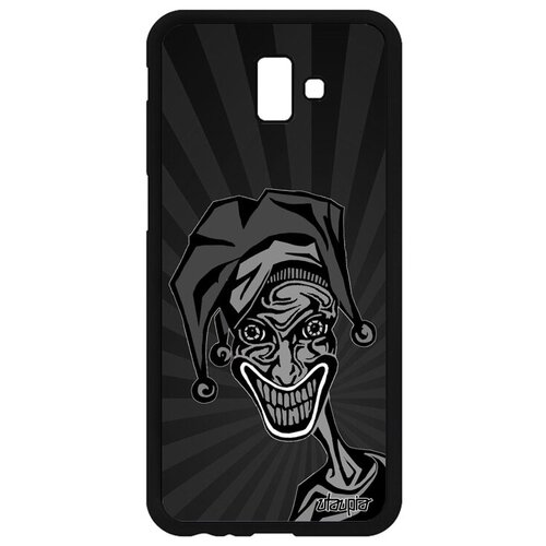 фото Красивый чехол на смартфон // samsung galaxy j6 plus 2018 // "джокер" улыбка комиксы, utaupia, серый