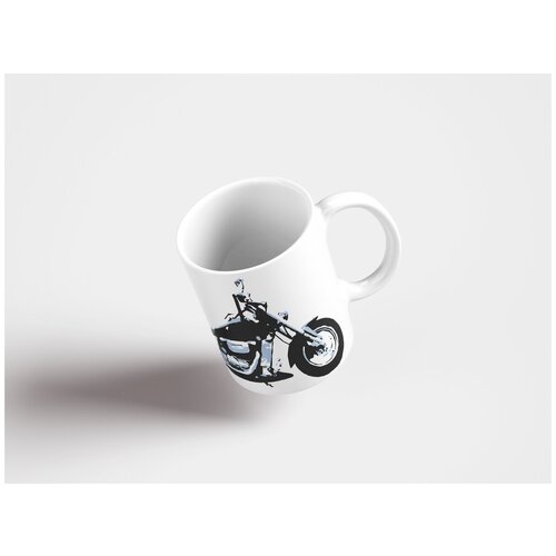 фото Кружка "мотоцикл, велосипед, транспорт 320 мл. белая" lotsprints