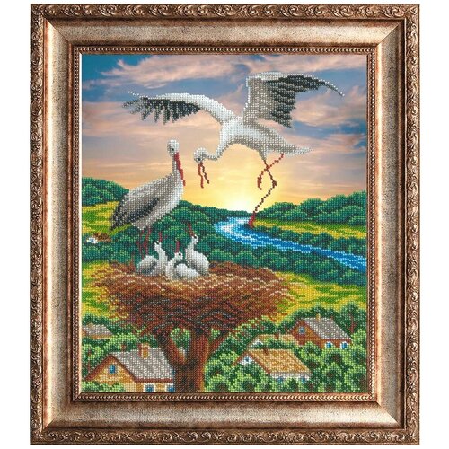 фото Набор для вышивания бисером "любовь и забота", русская искусница, 31 х 26 см, арт. 1010