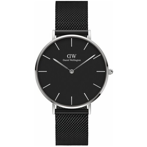 Наручные часы Daniel Wellington Petite, черный, серебряный