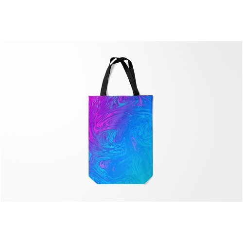 фото Сумка-шоппер / 31х42 см / тренды / vaporwave background in neon burnettie