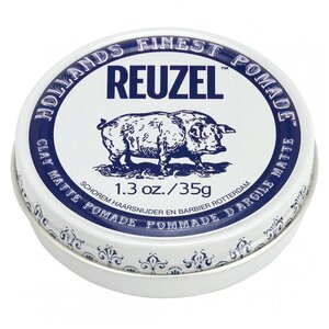 Reuzel - Clay Matte Pomade - Помада для волос, на водной основе , экстрасильная фиксация, 113 г.