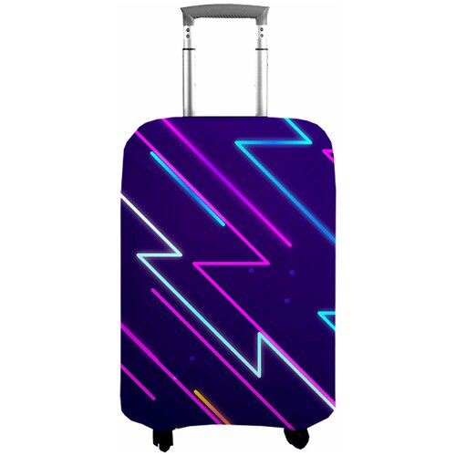 фото Чехол на чемодан сирень , s (55 см)