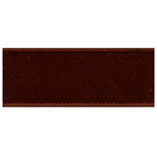 Лента бархатная, 7мм, 10м, цвет 17 декоративная лента бархатная safisa 7 мм 10 м темно коричневая 1 упаковка