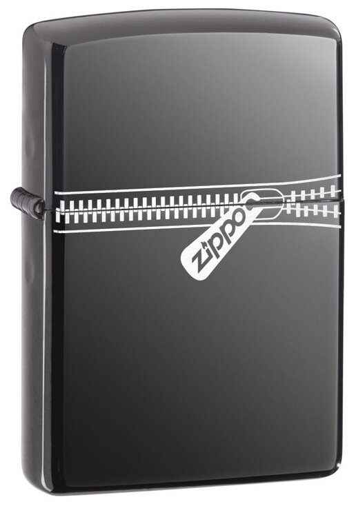 Оригинальная бензиновая зажигалка ZIPPO 21088 Zipped с покрытием Black Ice ®
