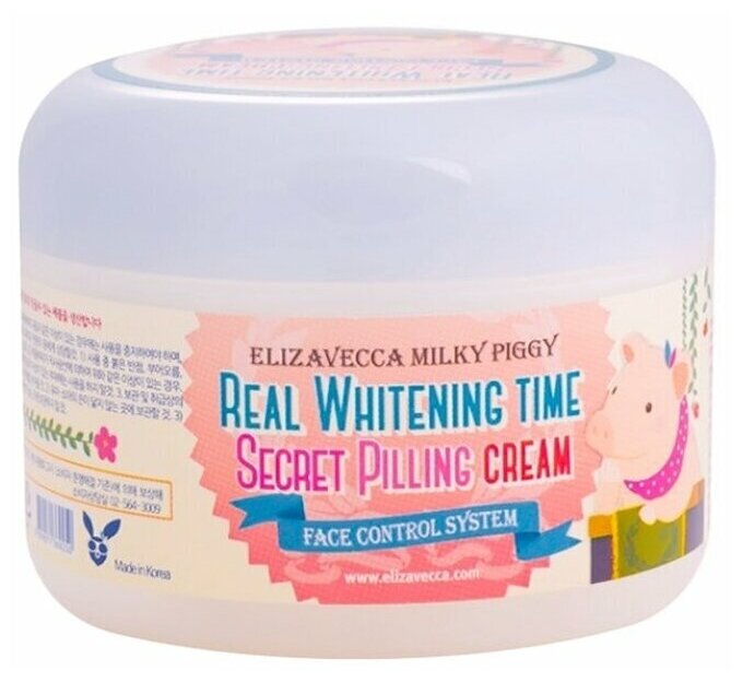 Elizavecca пилинг-крем для лица Milky Piggy Real Whitening Time Secret Pilling Cream 100 г