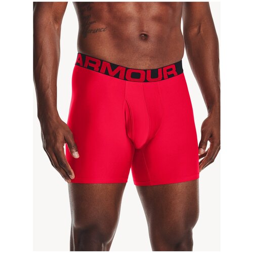 фото Under armour набор трусов боксеры ua tech 6in boxerjock, 2 шт., размер sm, red/black