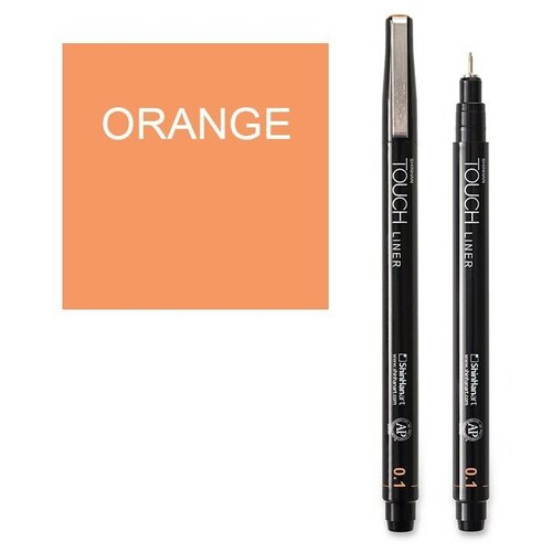 Линер TOUCH Линер TOUCH LINER 0.1мм ShinHan Art, оранжевый линер touch liner 0 3мм черный