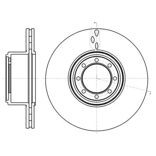 фото Тормозной диск задний road house 61216.10 293.7x24 для iveco daily
