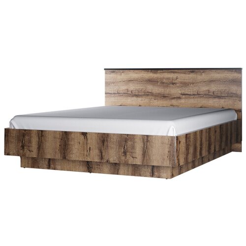 Кровати Anrex Кровать 160 с подъемником, JAGGER, цвет Дуб монастырский /Черный