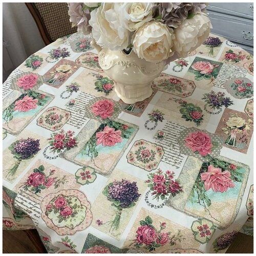 Клеенка столовая Оксфорд Ткань с ПВХ покрытием 1,38х1,2м