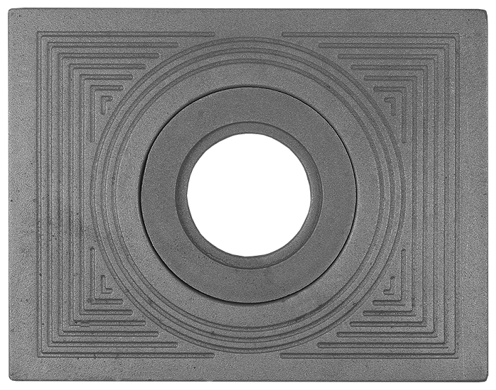 Плита чугунная печная ПК1-2 (405х315х13 мм) - фотография № 3