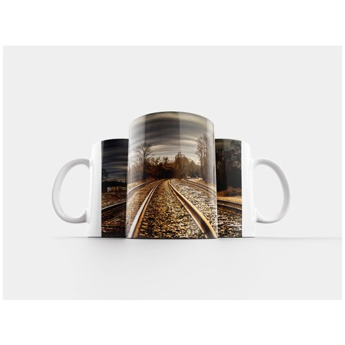 фото Кружка "поезд, рельсы, поезда" 320 мл lotsprints