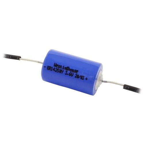 Литиевая батарейка 3.6v Westinghouse ER 14250Y (1/2AA) axial wires батарейка minamoto er 14250 lsc1200 1 2aa 3 6v