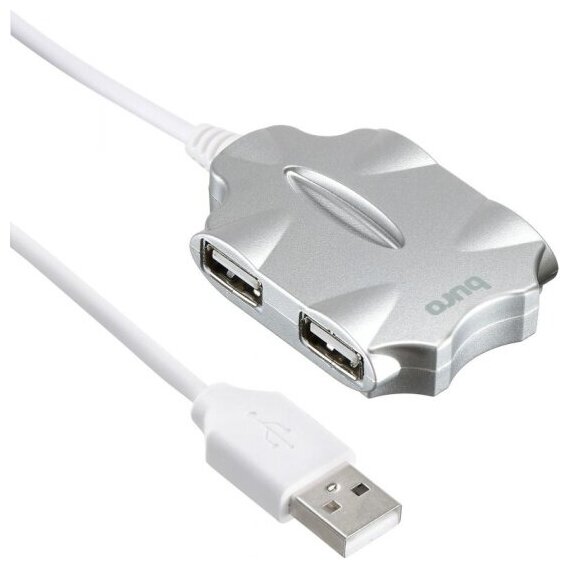 Разветвитель USB Buro Candy 4 порта USB 2.0, белый BU-HUB4-0.5-U2.0-CANDY - 1 шт.