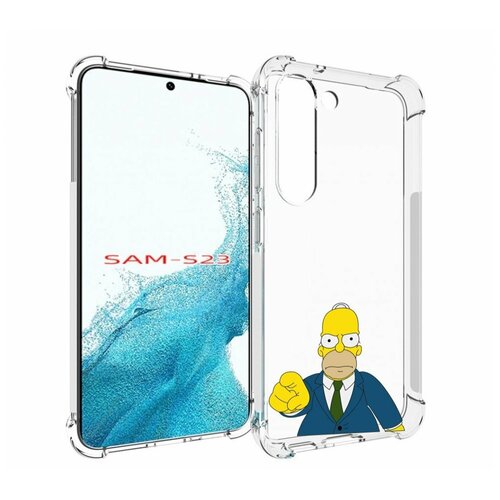 Чехол MyPads гомер-злой для Samsung Galaxy S23 задняя-панель-накладка-бампер