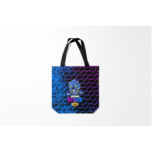 фото Сумка-шоппер / 40х40 см / геймерам / brawl stars leon оборотень. burnettie