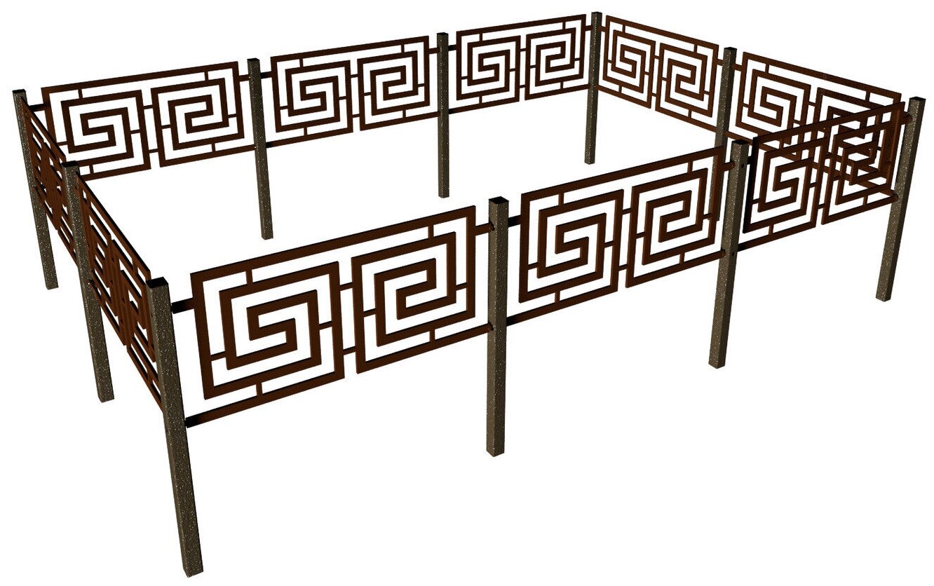 фото Садовые ограждения Delta-Park "Сиртаки" SI450-1Br, коричневый