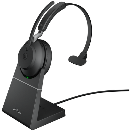 фото Jabra evolve2 65 mono ms usb-c беспроводная гарнитура черная с док-станцией ( 26599-899-889 )