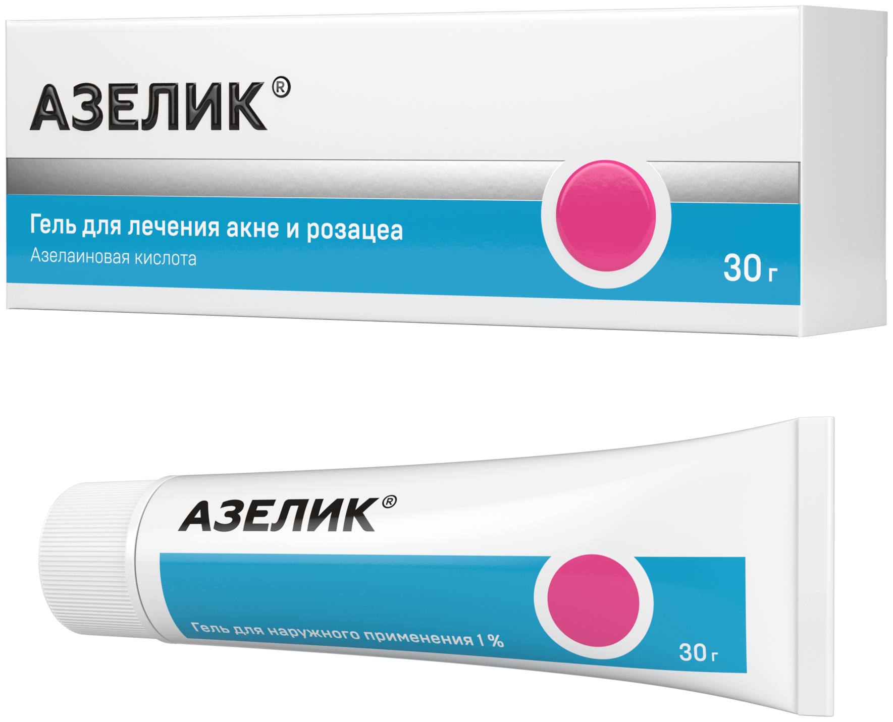Средства Для Кожи Азелик гель д/нар. прим., 15%, 30 мл, 30 г