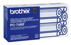 Фото PC-74RF Thermofilm факсовая плёнка Brother, 4 * 144 стр., черный