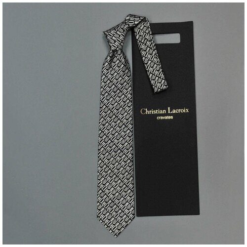 Дизайнерский черный галстук Christian Lacroix 836696