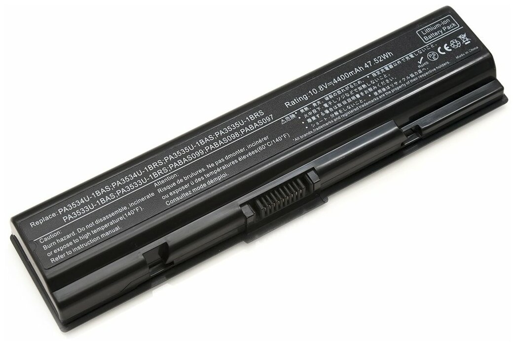 Аккумулятор для ноутбука Toshiba A200 A210 A215 A300 A350 L300 A500 L200 L300 L450 L500 L550 M200 PA3534U PA3535U PA3533U 5200 mah 10.8V