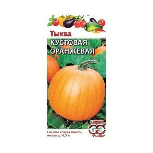 Семена тыквы гавриш Овощая коллекция Кустовая оранжевая 1 г(2упаковки) семена тыква кустовая оранжевая 2 г