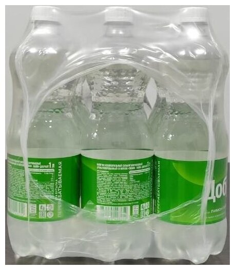 Газированный напиток Добрый Лимон-Лайм 1.0 л ПЭТ упаковка 12 штук - фотография № 5