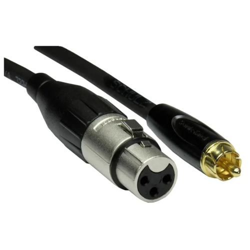 шнур переходник xlr шт 6 35мм шт стерео позолоченный контакты с кабелем 0 3м 2 711g Шнур XLR гн -RCA шт позолоченный, 0,3м (Hi-Fi кабель)