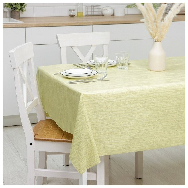 фото Скатерть на стол для сервировки, клеенка столовая на нетканой основе рулон "Крап" 20 метров, ширина 137 см, толщина 0,08 мм