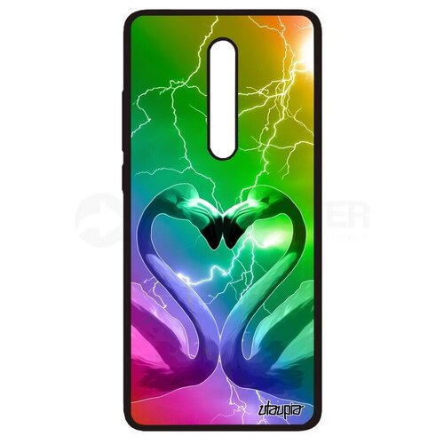фото Ударопрочный чехол на смартфон // xiaomi mi 9t pro // "фламинго" любовь стиль, utaupia, цветной